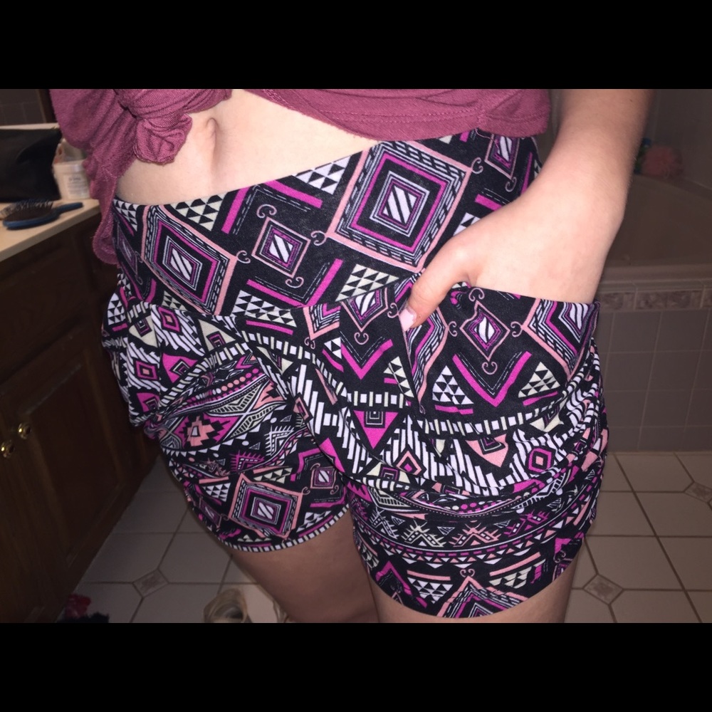 Aztec printed shorts